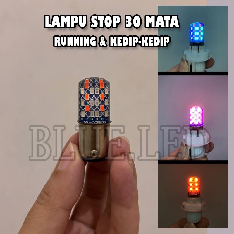 COD Lampu LED stop rem DC-12volt senja-RGB/Warna-warni motor dan mobil