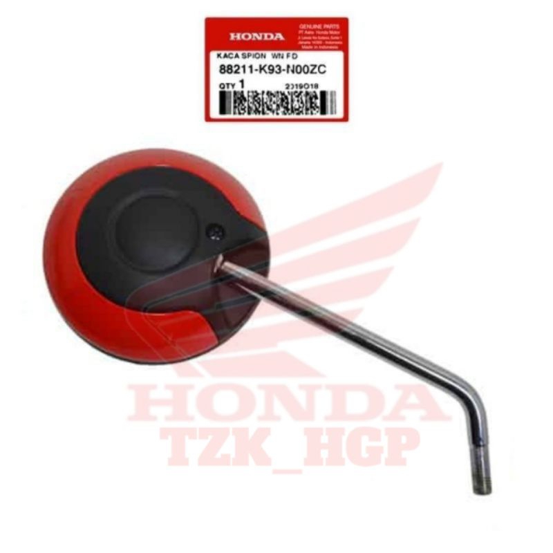 88211-K93-N00ZC Kaca spion kanan Scoopy esp new merah Ferrari 2017 - 2019 original