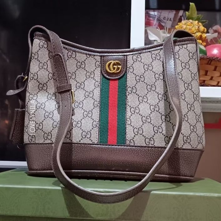 Tas slempang wanita terlaris GC (Gucci) Hobo Tas cantik mewah terpopuler