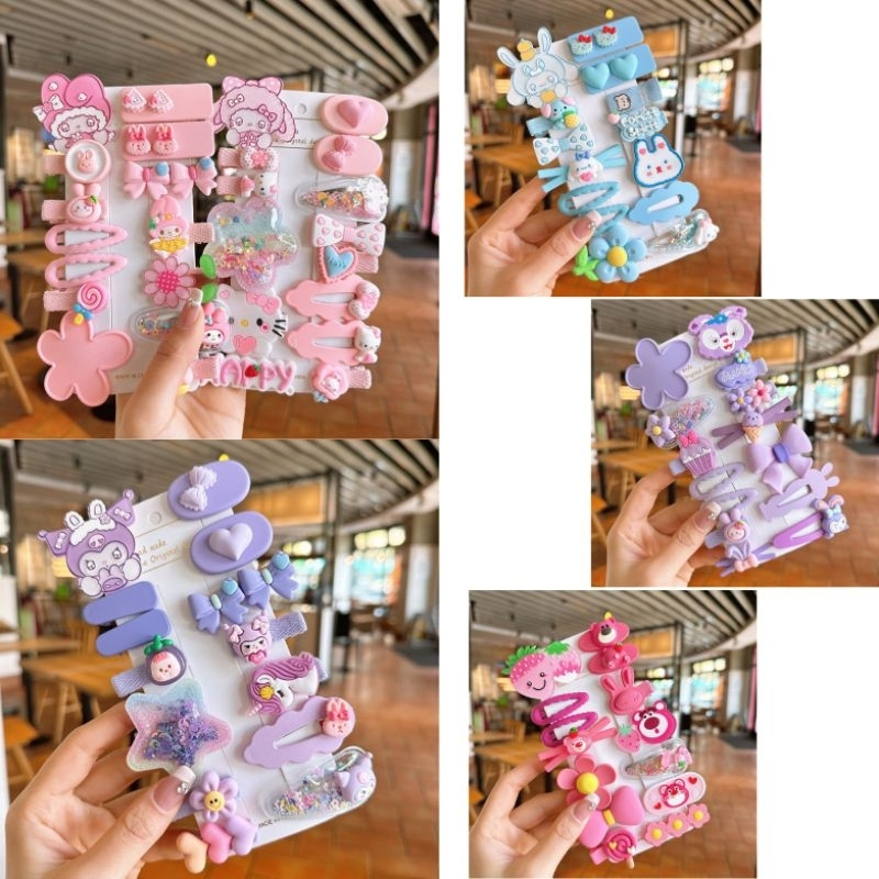 14 PCS JEPITAN RAMBUT JEPIT PONI SANRIO