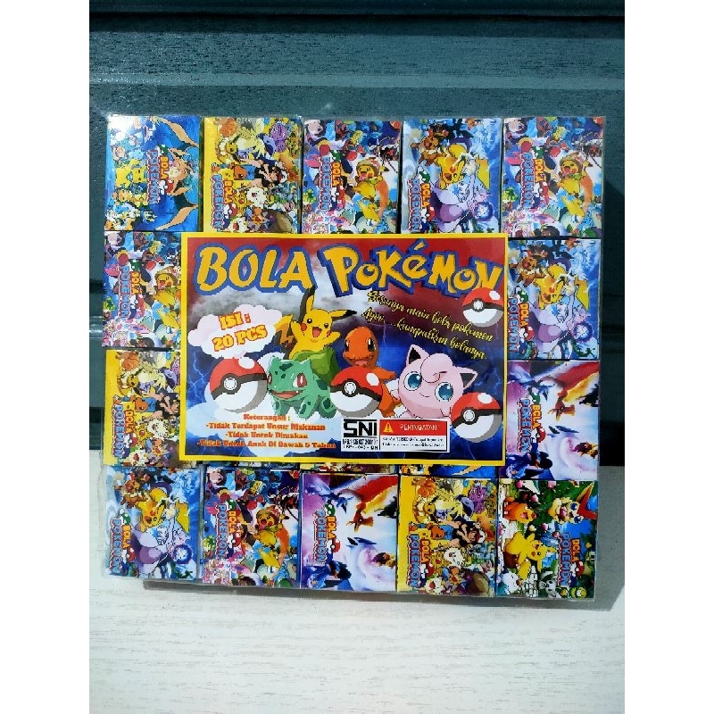 

KOTAK KADO BOLA POKEMON isi 20 Pcs