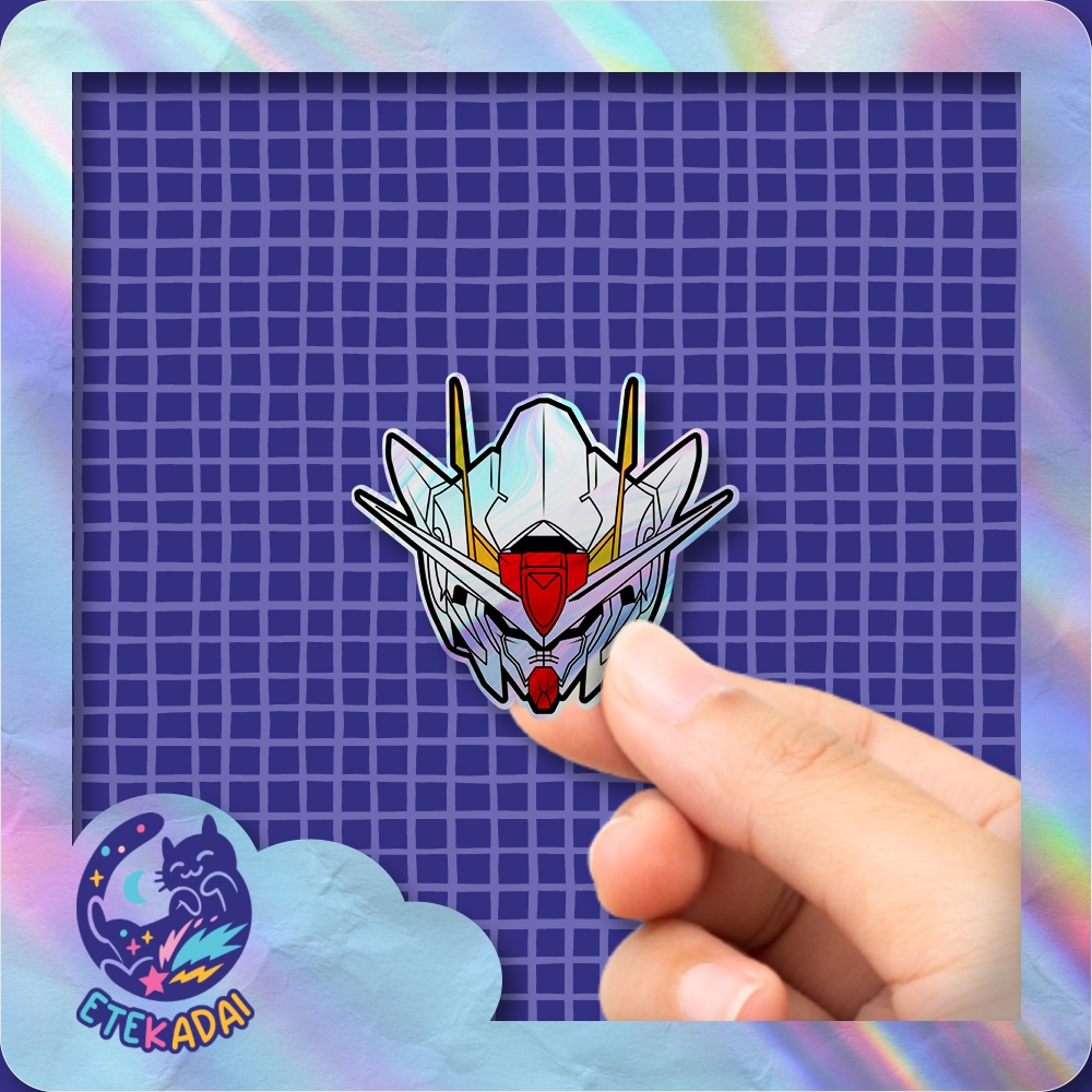 

Stiker Hologram Anime Gundam - Gundam Head