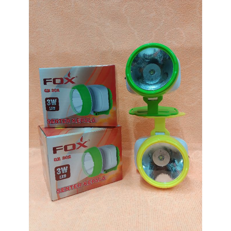 SENTER KEPALA FOX GE-302 / Senter Kepala Fox GE302 LED / Senter Kepala / Senter Fox GE302 / Senter L