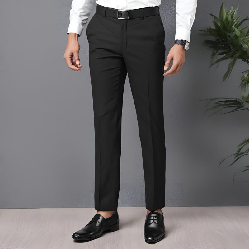 CELANA FORMAL PRIA SLIM FIT HITAM PREMIUM CELANA BAHAN HITAM CELANA KANTOR HITAM
