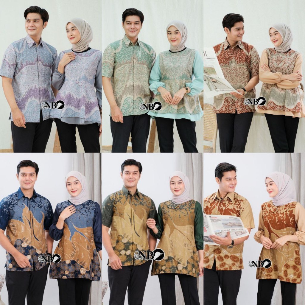 Couple Batik | Batik Couple Modern Blouse Bolero Kemeja Lengan Pendek