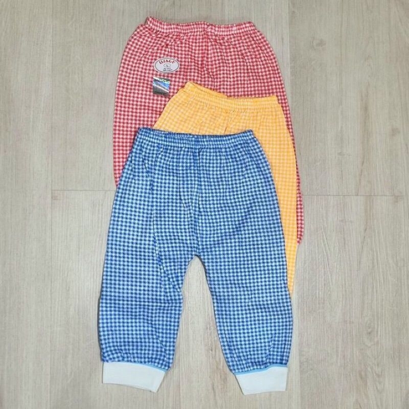 Usagi SNI || 12 Helai Celana Panjang Bayi Usagi Kotak - Kotak | Grosir Celana Panjang Baby Usagi Kot