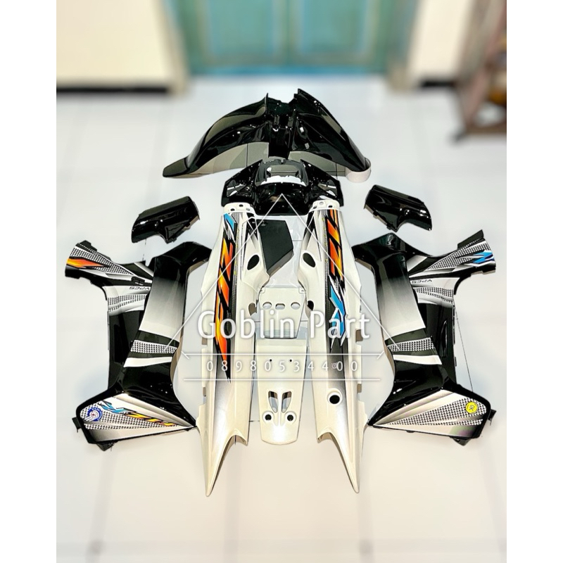 Cover Body Fullset Halus Fizr F1zr Hitam Putih 2004 Sporty Cover Body Yamaha Fizr F1zr
