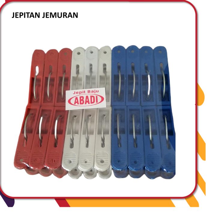 PENJEPIT BAJU JEMURAN / JEPITAN BAJU / JEPIT JEMURAN / PENJEPIT JEMURAN ISI 20PCS