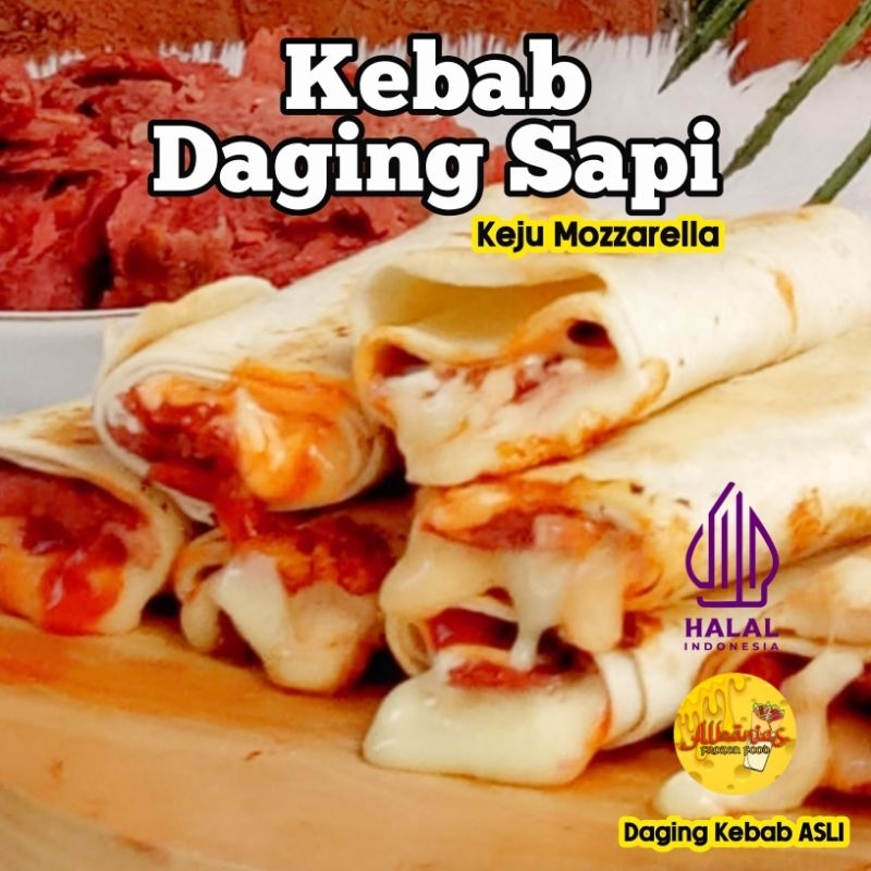 

Kebab Frozen Daging Sapi Keju Mozzarella 10 pcs by ALBANIES