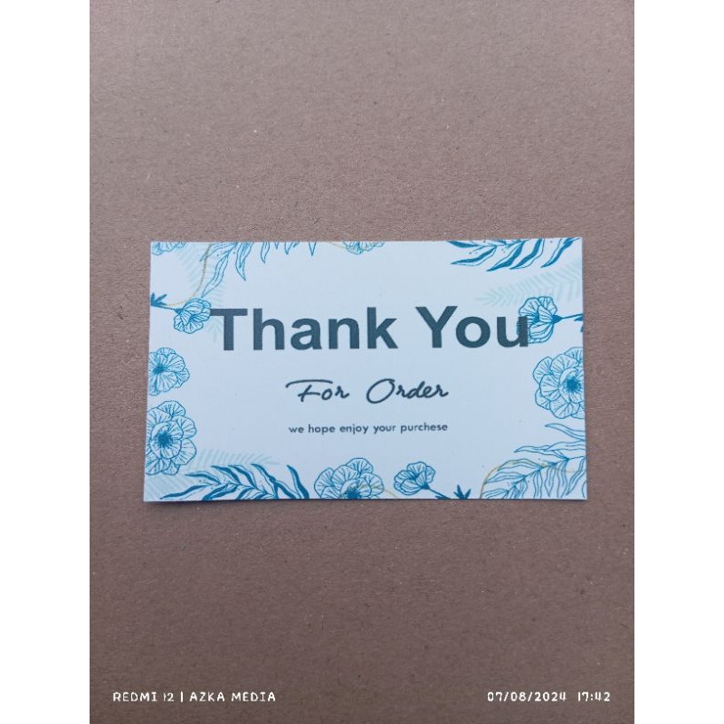 

Sticker Label Thank you custom waterproof no.4
