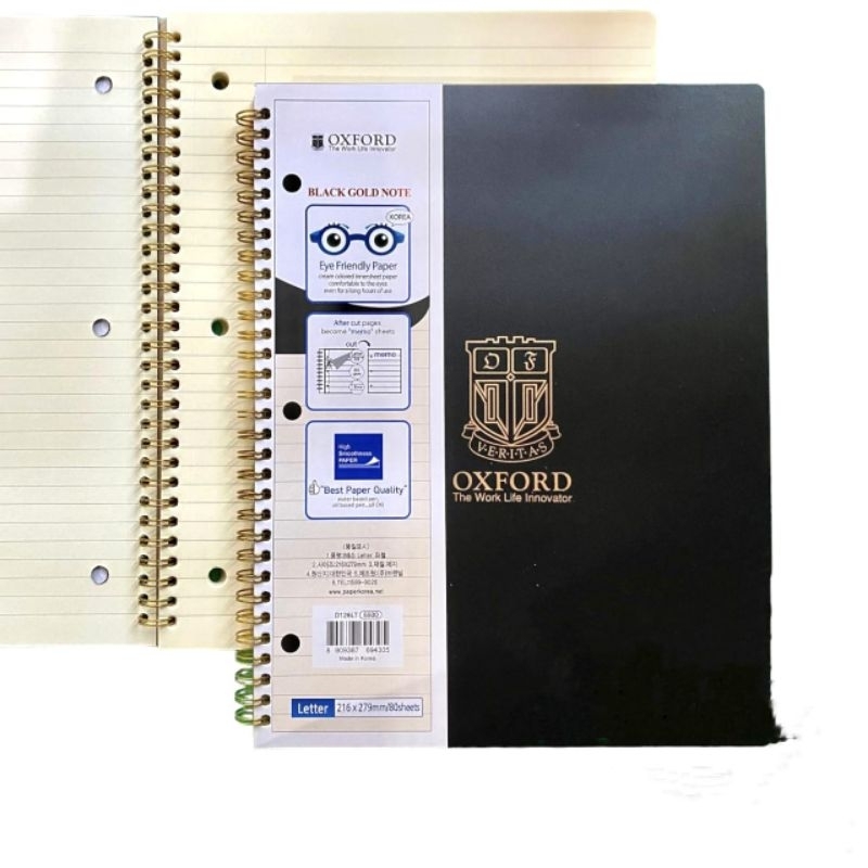 

NOTEBOOK SPIRAL A4 OXFORD D126LT/80 SHEETS