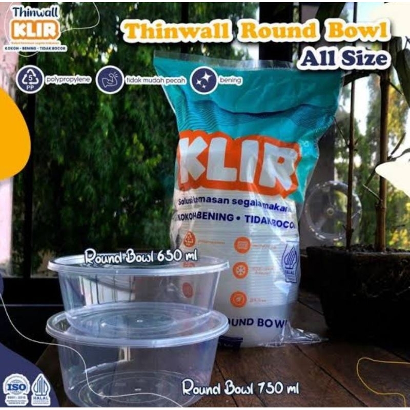 Thinwall round 750ml KLIR