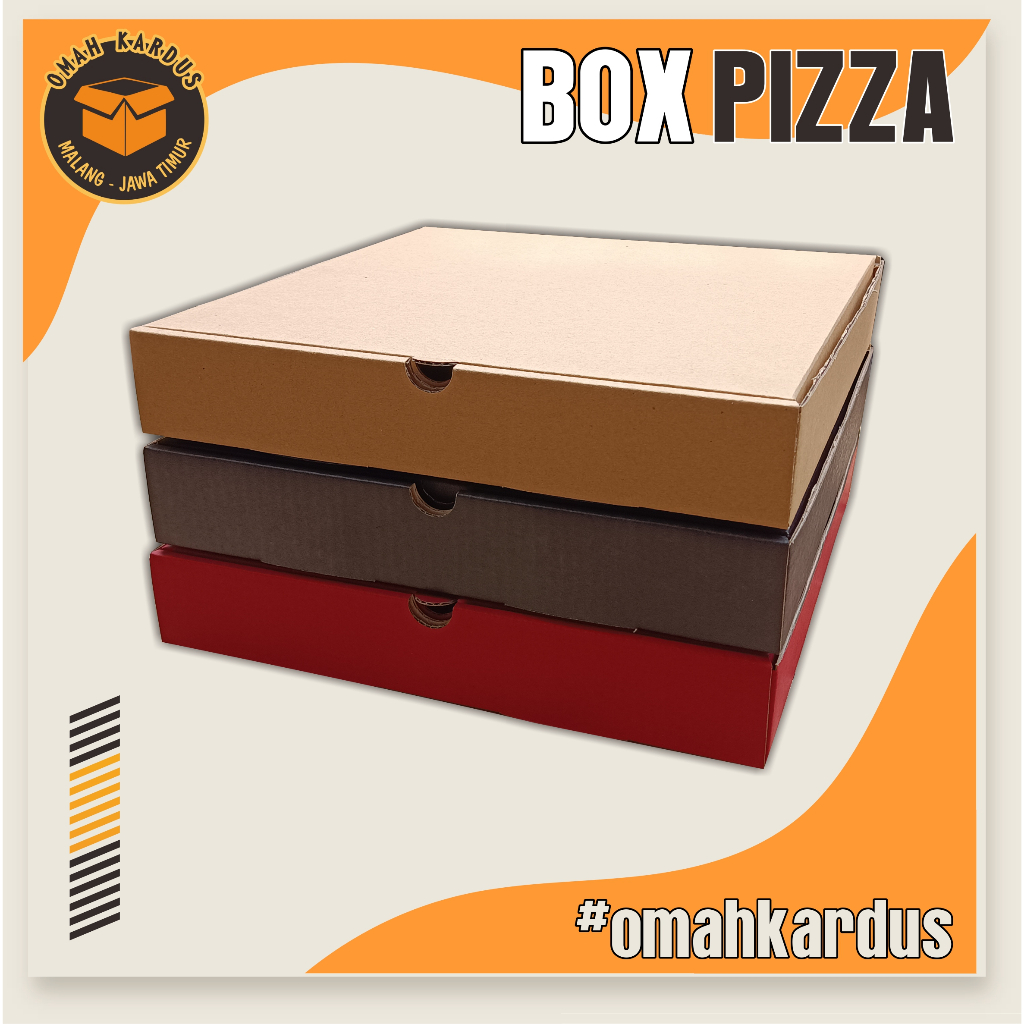 

Box Pizza/Hampers 25x25x5 cm / kardus box polos / kardus hampers / box diecut / box hampers / kardus pizza / box pizza / kardus baju / box hijap / box gift souvenir