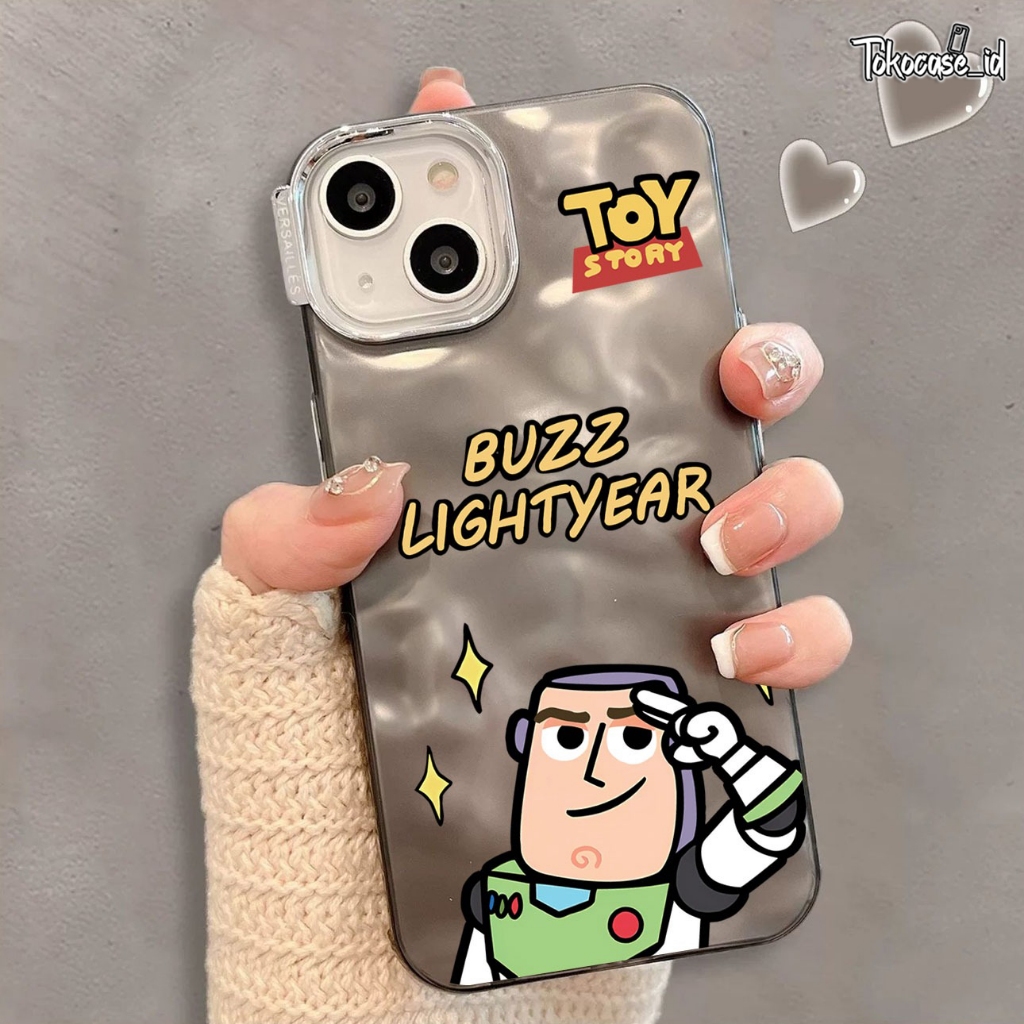 RCI490 New Case ToyStory BUZZ LIGHTYEAR Metalic Texture Wrinkle Case - Hardcase/Casing Hp
