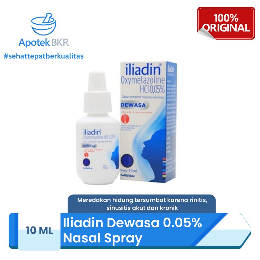 Iliadin Nasal Spray 10 ml - Obat Semprot Hidung Tersumbat