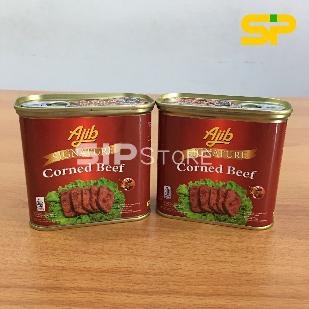 

Ajib Signature Corned Beef / Ajib Signature Kornet Daging Sapi