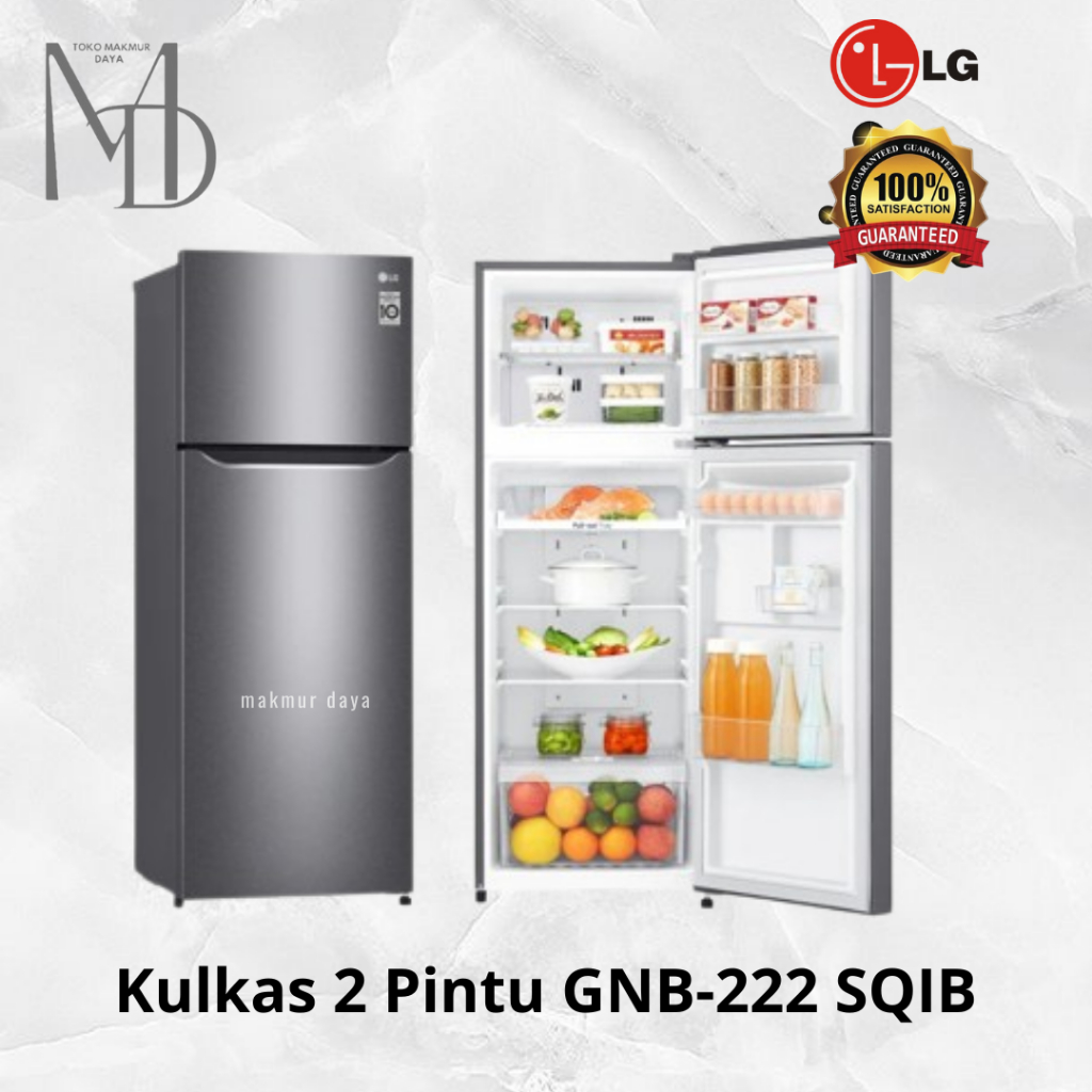 Kulkas 2 Pintu LG GNB 222 SQIB / GN-B222SQIB Smart Inverter GN 222SQIB