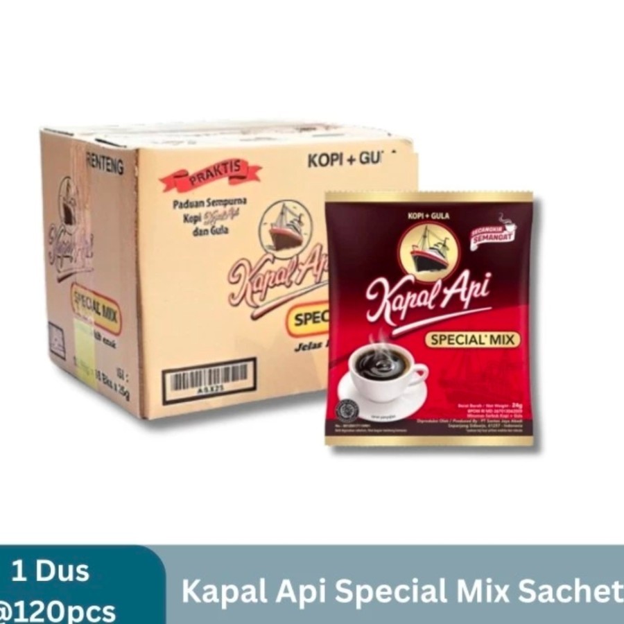 

1 DUS Kopi Kapal Api Special Mix 23gr Sachet 1 dus isi 120s