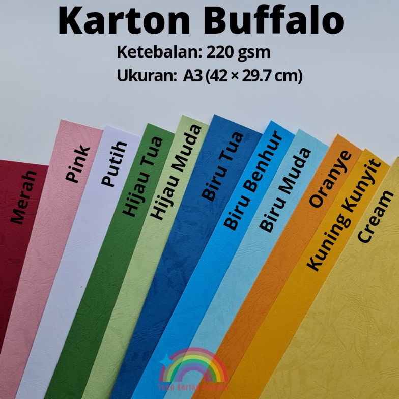 

Karton Buffalo 22 gms A3 per 25 pcs ANTS7543