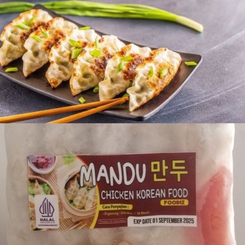 

Mandu Khas Korea isi 10/ pangsit dumpling mandu gyoza kuotie frozen food bogor dimsum