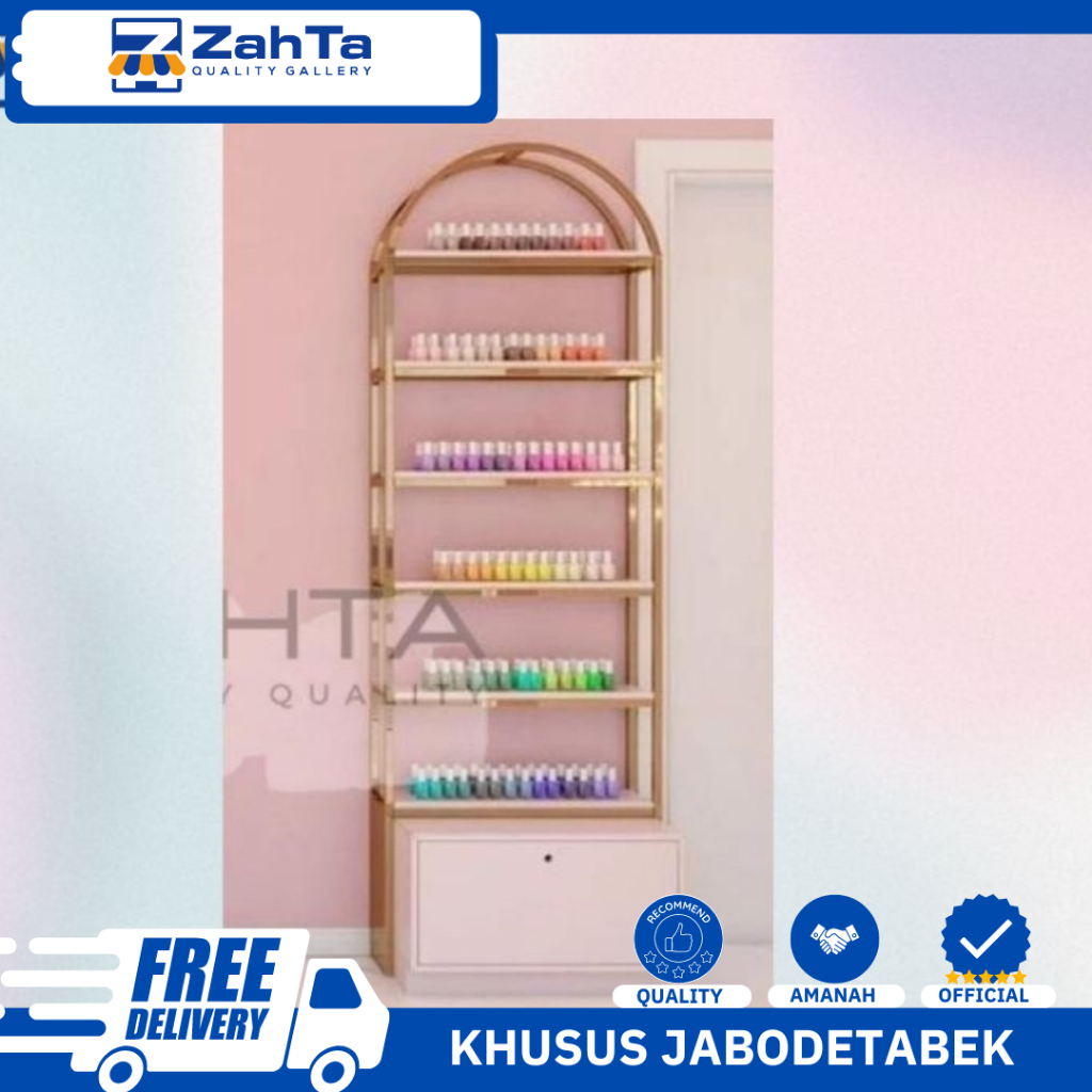 RAK PAJANGAN KUTEK KUKU NAIL ART/RAK DISPLAY SALON NAIL ART