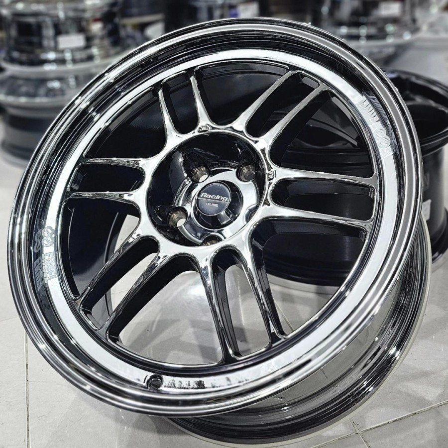 velg racing 18 RPF1 BLACK CROME ET 22 R18 Innova Reborn Venturer Zenix