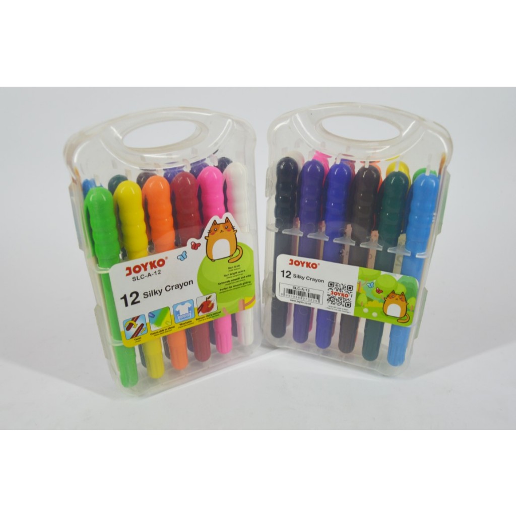 

Crayon Halus / Silky Crayon Joyko 12 warna SLC-A-12 (1 set)