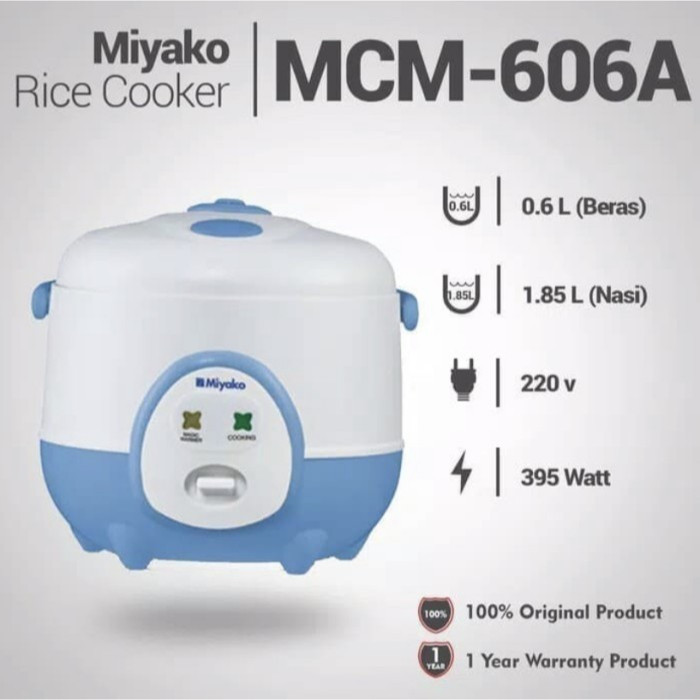 Magic com Miyako 0.6 liter rice cooker / penanak nasi kecil