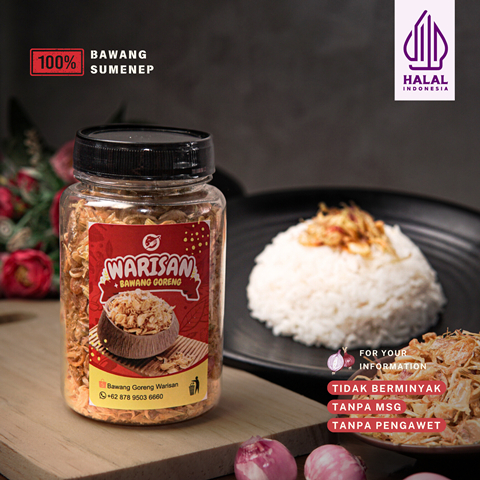 

Bawang Goreng Warisan Asli Sumenep Premium Ukuran 80 gram