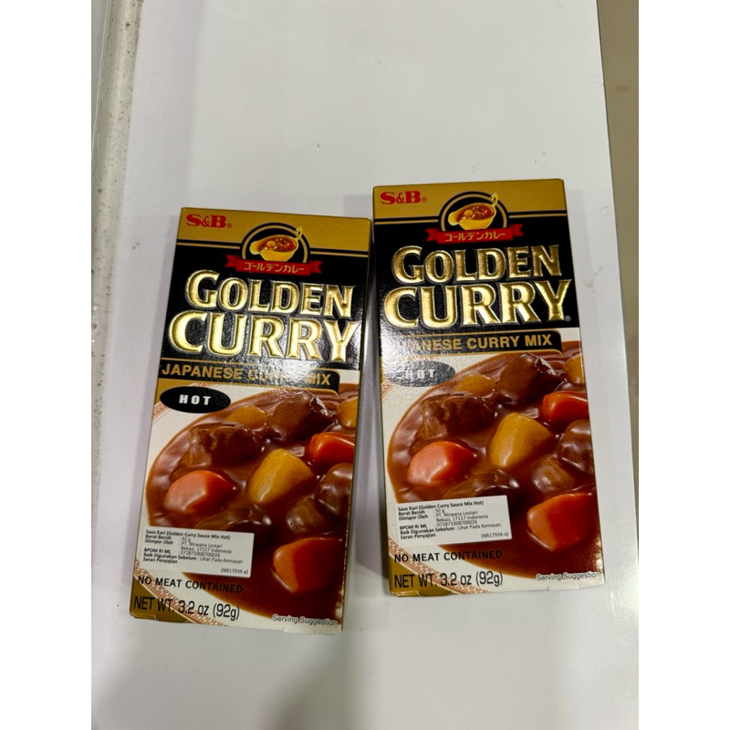 

S&B Golden curry varian hot kari instant jepang 92 gr/ pc