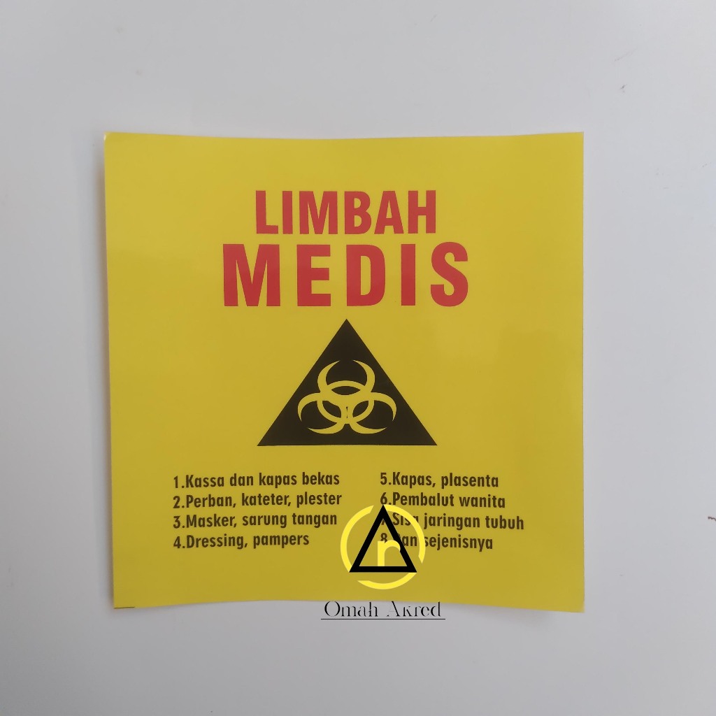 

Stiker Limbah Medis - Stiker Sampah