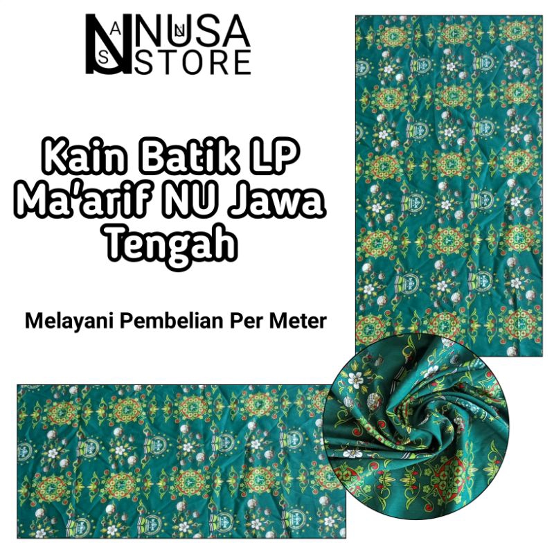 Kain Batik Seragam LP MA'ARIF NU Jawa Tengah Eceran Meteran