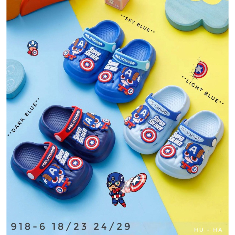 sandal slipper karet crocs anak lakilaki import / sdl102