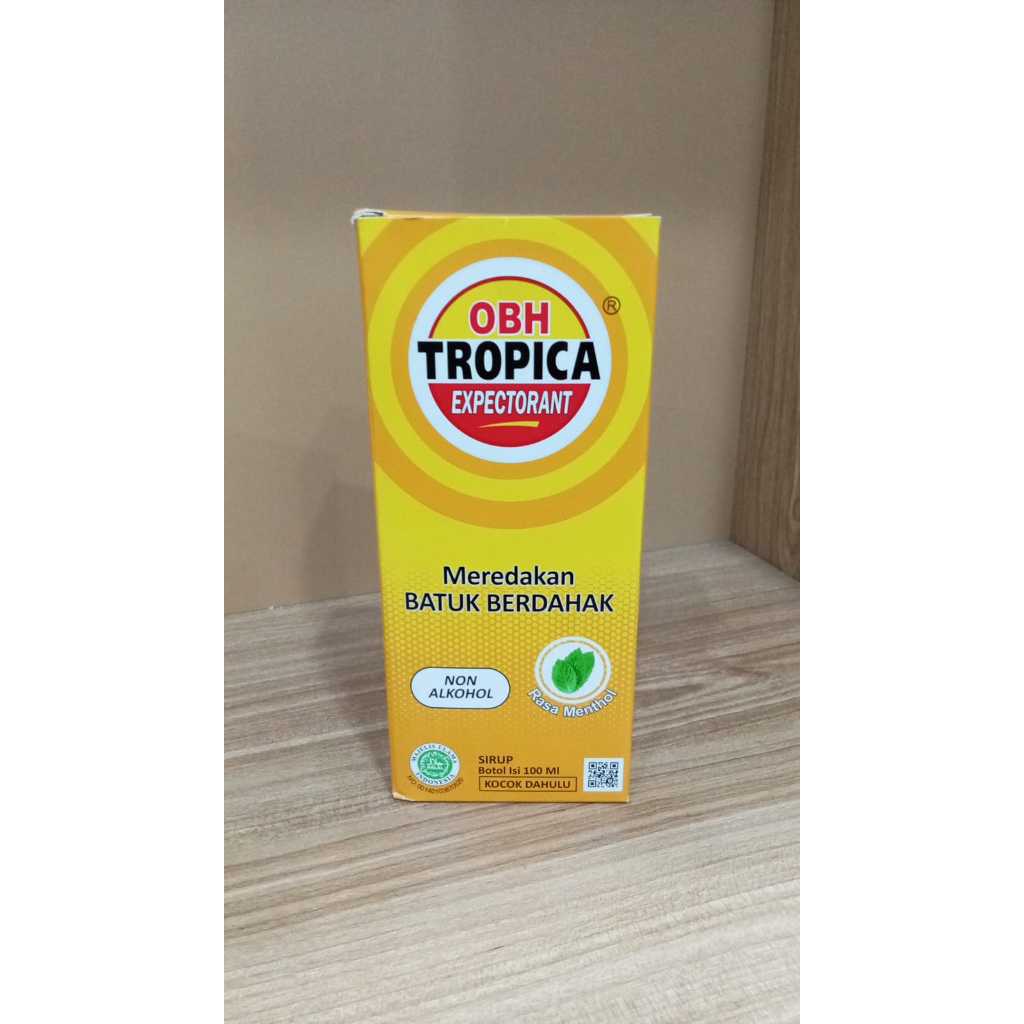 OBH TROPICA EXPECTORANT 100 ML RASA MENTHOL - MEREDAKAN BATUK BERDAHAK