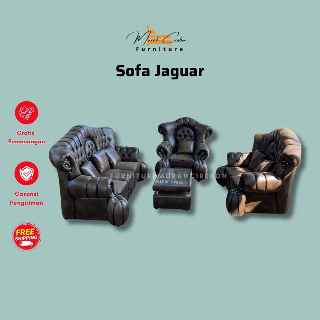 Sofa Jaguar Jumbo Seat 221 - Sofa Tamu Mewah - Kursi Jaguar Ruang Tamu