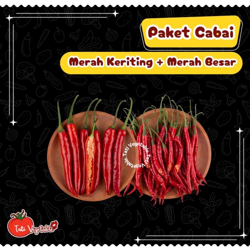 

Cabe Merah Besar dan Cabe Merah Keriting || Aneka Cabai Grosir || Fresh || Sayuran Segar || Tati Vegetable || Groceries || Sayuran Murah Jabodetabek