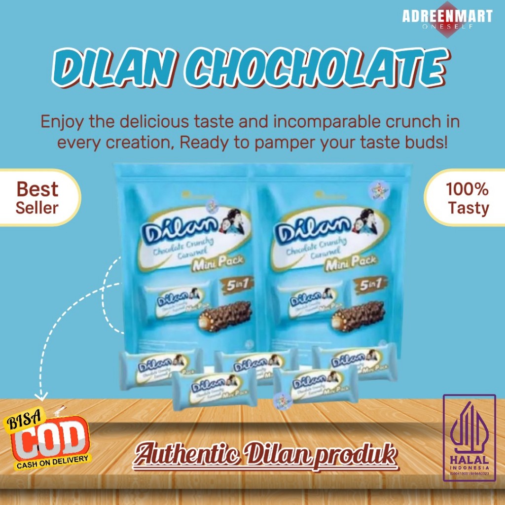 

Dilan POUCH Chocolate Crunchy Caramel - Netto 10 bks x 9.5 gr