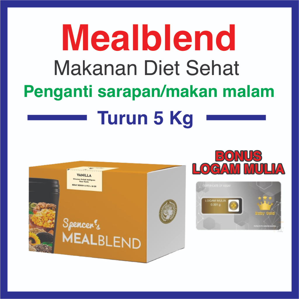 

Habisin stok, Spencer Meal Blend Makanan Cemilan Snack Sehat Untuk Diet Rendah Kalori