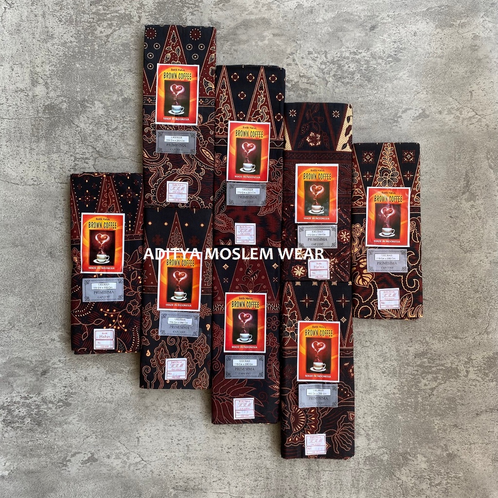 Kain Sarung Wanita Brown Coffee / Sarung Batik Pekalongan / Sarung Cewek Ibu Melahirkan