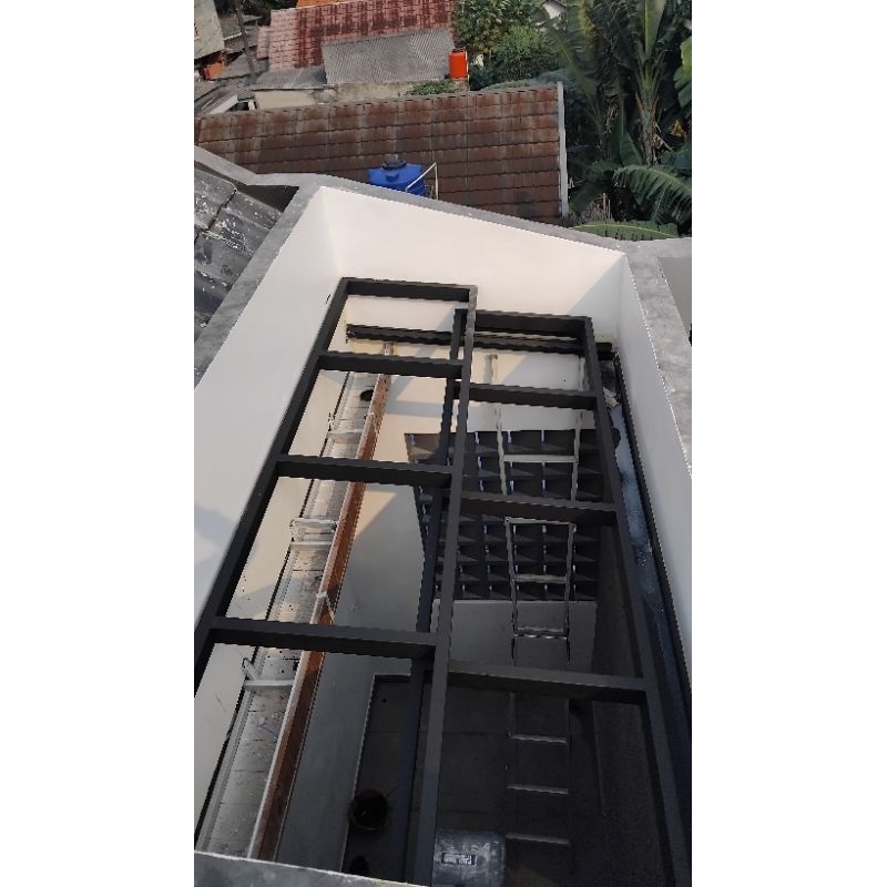 Kanopi sleding atap solar flat