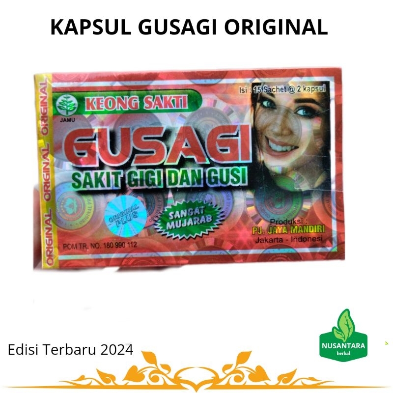 KAPSUL OBAT SAKIT GIGI GUSAGI ORIGINAL