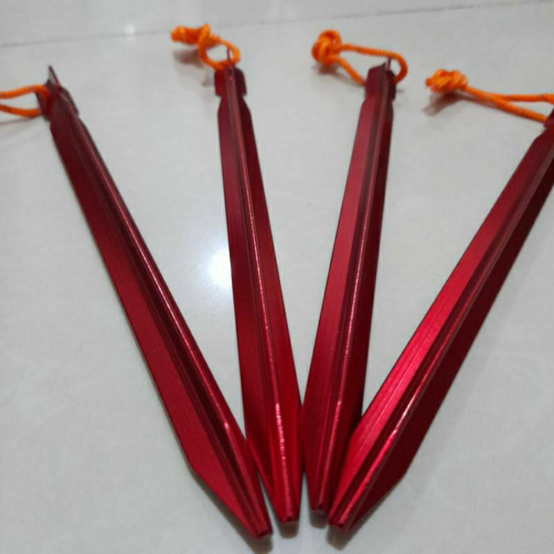 Pasak tenda camping alloy pasak tenda besi pasak flysheet