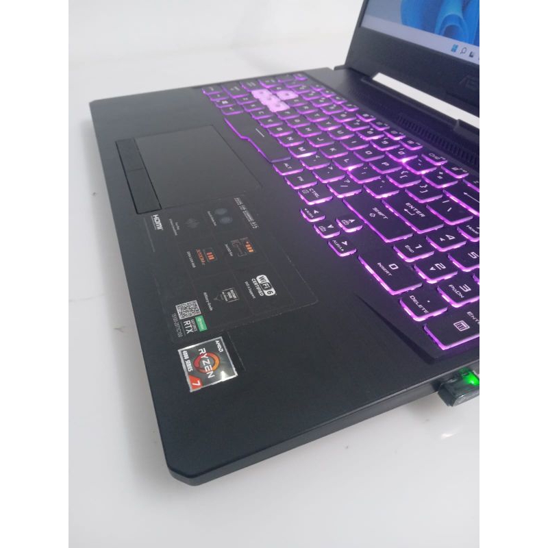 asua tuf gaming fa506ic ryzen 7 4800h 16GB 512 win11