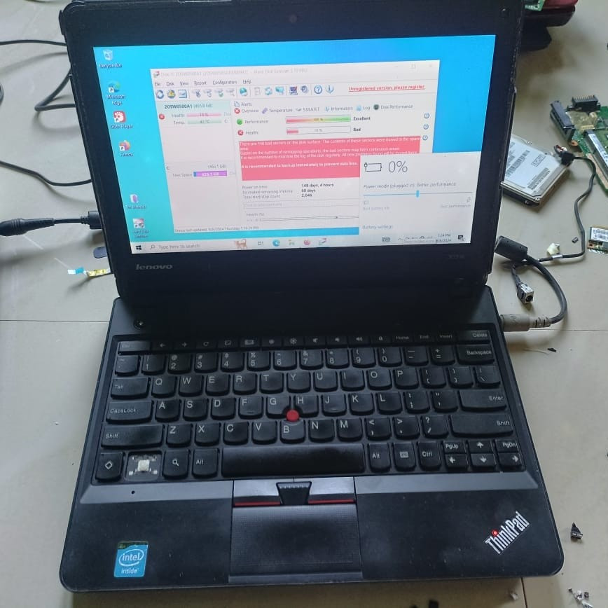 Mainboard mobo notebook lenovo thinkpad x131e celeron normal perawan