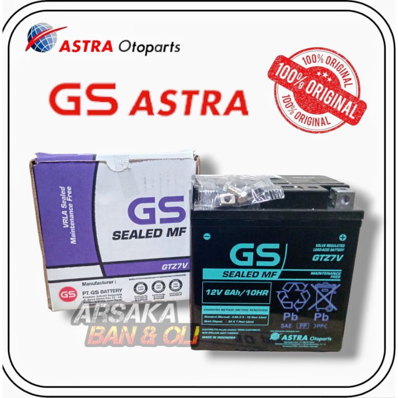 AKI GS ASTRA GTZ7V aki gs original aki motor Nmax