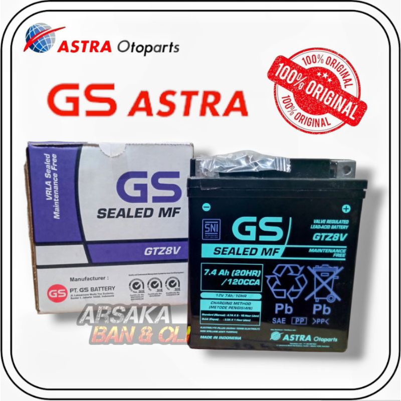 AKI GS GTZ8V aki kering original