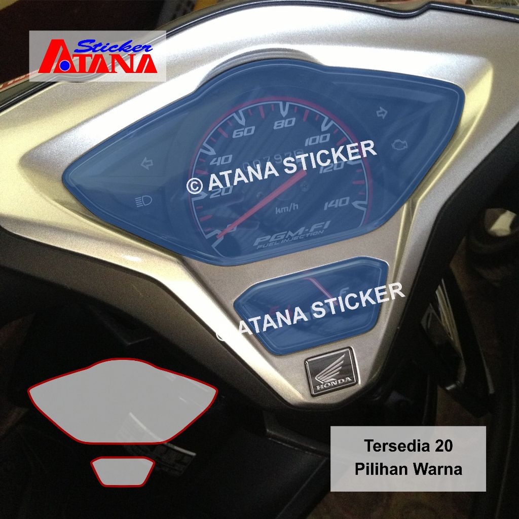 Stiker Anti Gores Speedometer Vario 110 CC FI eSP Sticker Pelindung Spidometer Baru Lama Old New Mot
