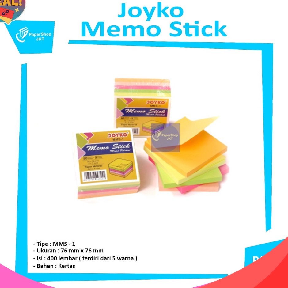 

JAMINAN KEPUASAN PELANGGAN Memo Stick MMS1 Catatan Tempel Pack