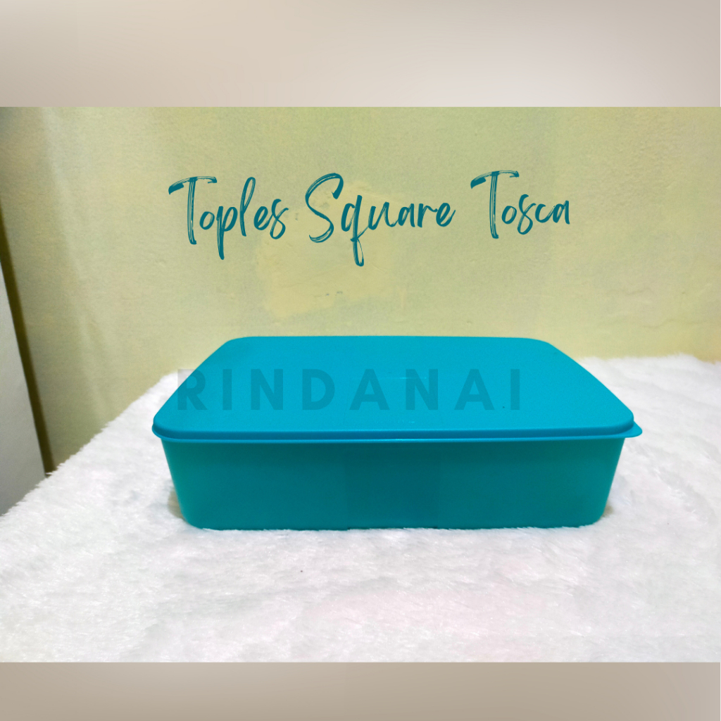Toples Square Tosca/Wadah makanan/tempat makanan mewah Tupperware ori