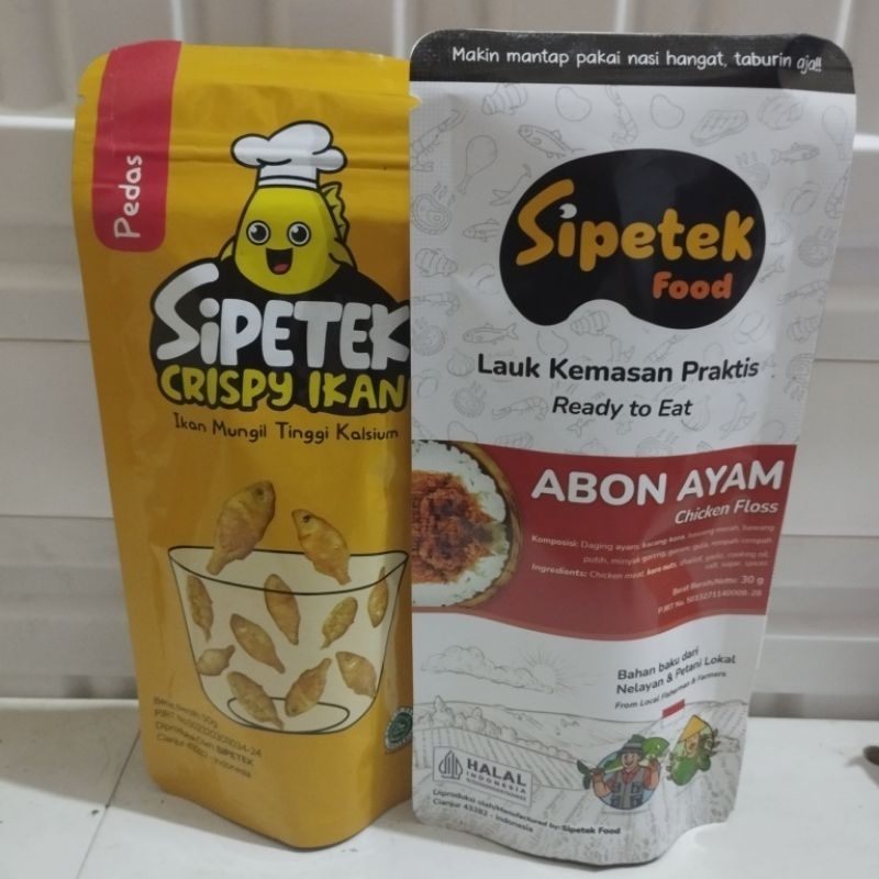 

Paket Sipetek Crispy Ikan Pedas & Abon Ayam